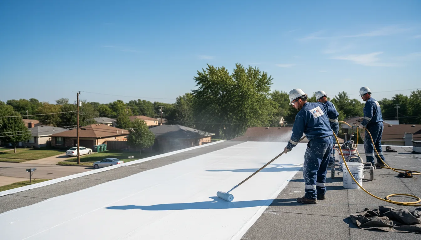 Commercial roof coating in Freer, TX near me
